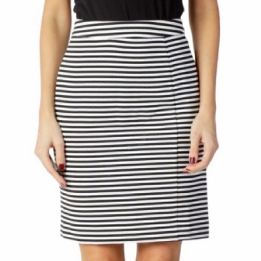 41 Hawthorn Black & White Pencil Short Skirt Size Medium